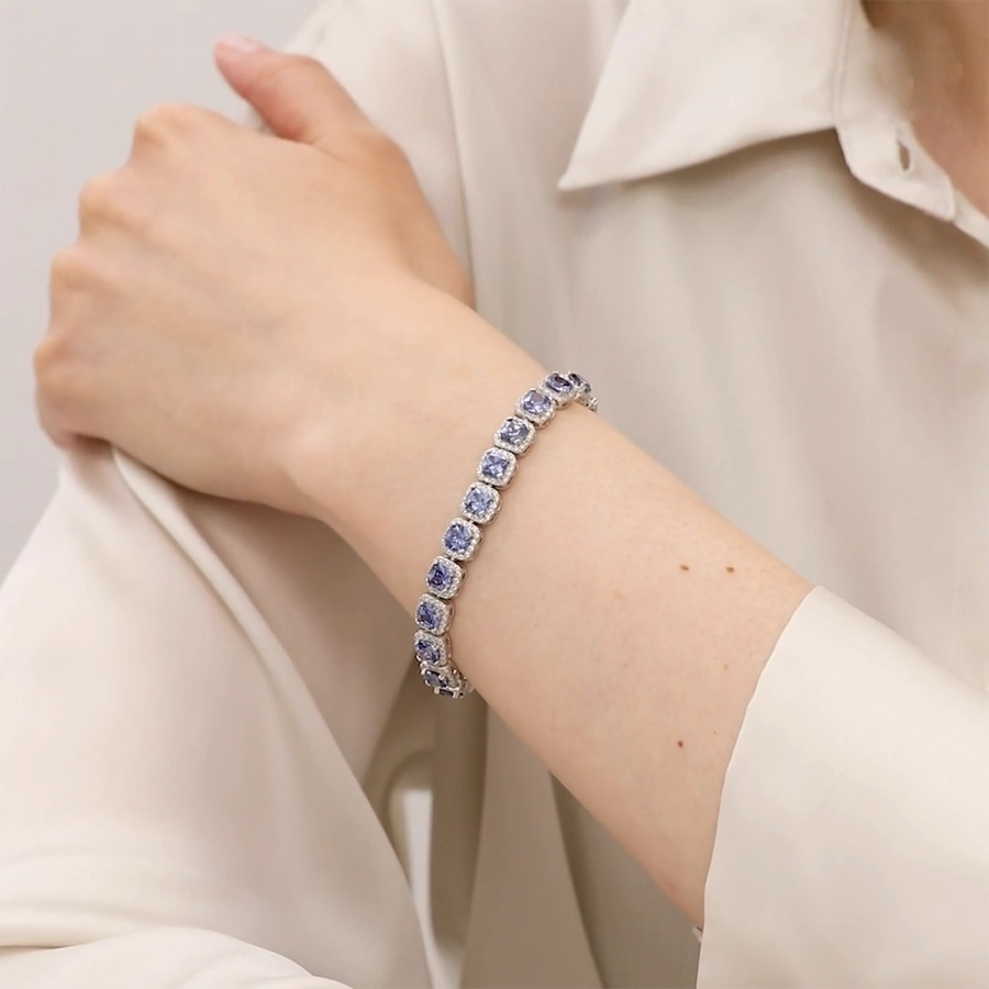 Geometric Zircon Bracelets