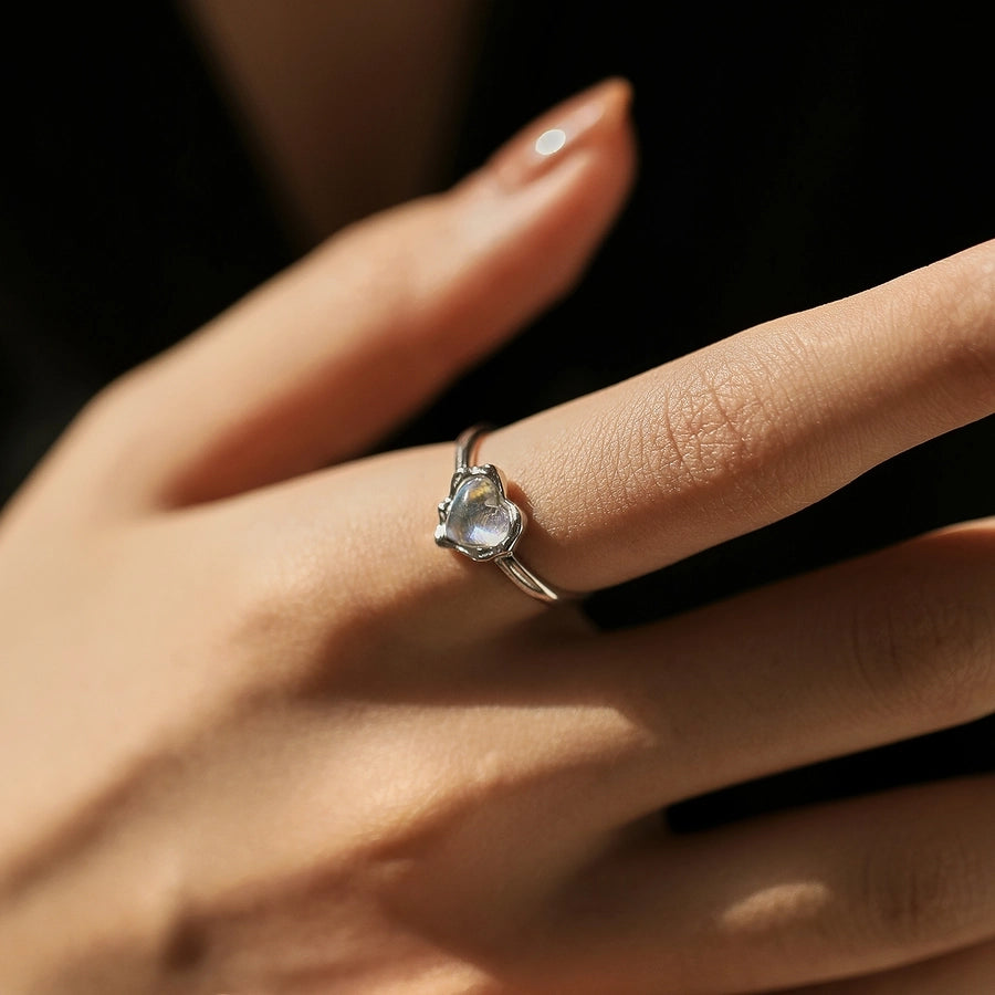 Moonstone Open Ring