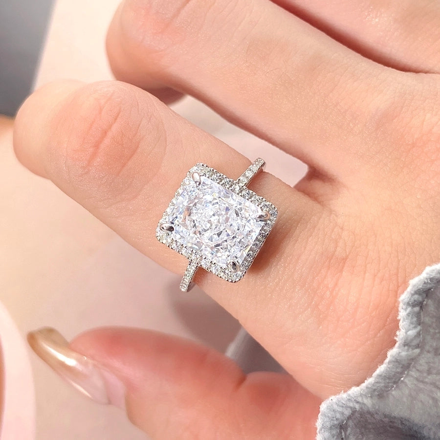 Square Ice Cut Ring