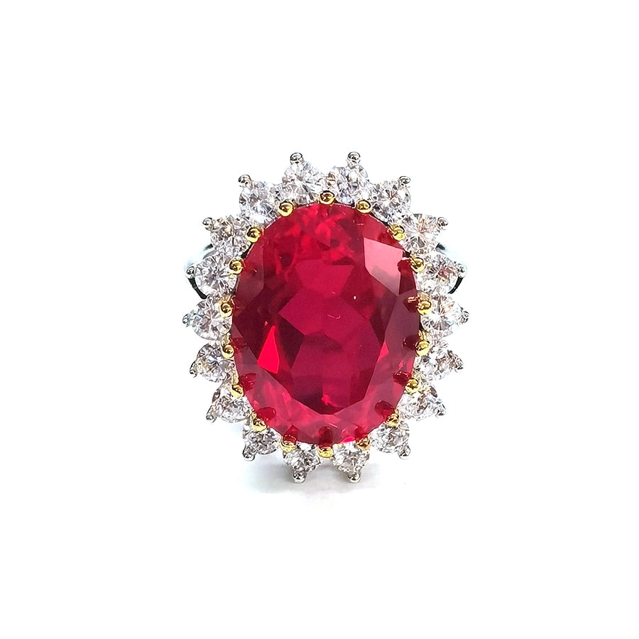 Rhinestone Sunflower Ring