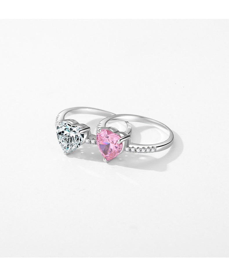 Rhinestone Heart Shape Ring