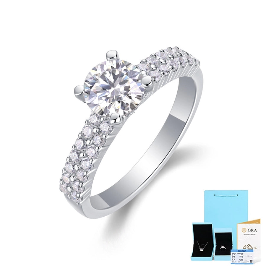 Moissanite Geometric  Rings