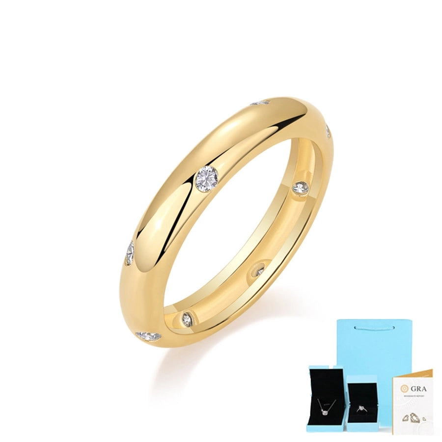 Moissanite Geometric Rings
