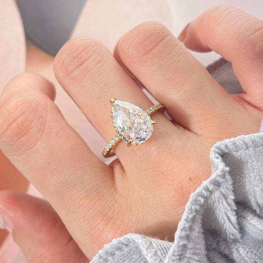 Water Drop Shape Ring