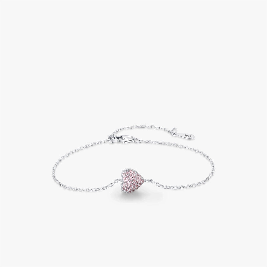 Heart Shape Silver Bracelets