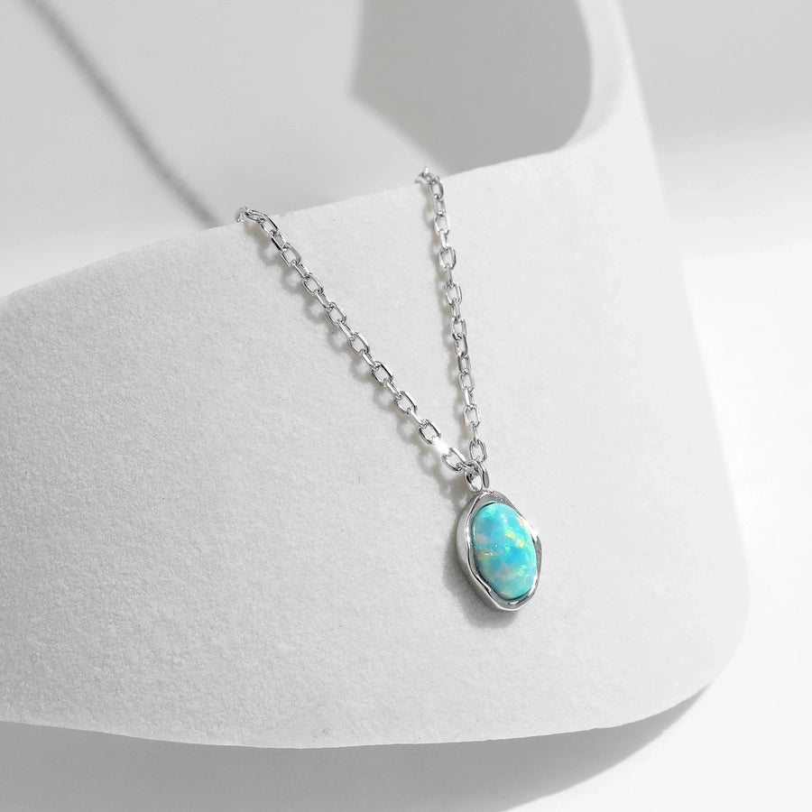 Silver Opal Pendant