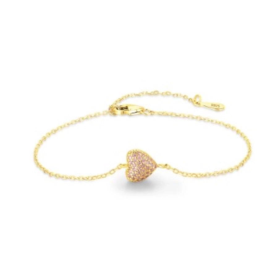 Heart Shape Silver Bracelets