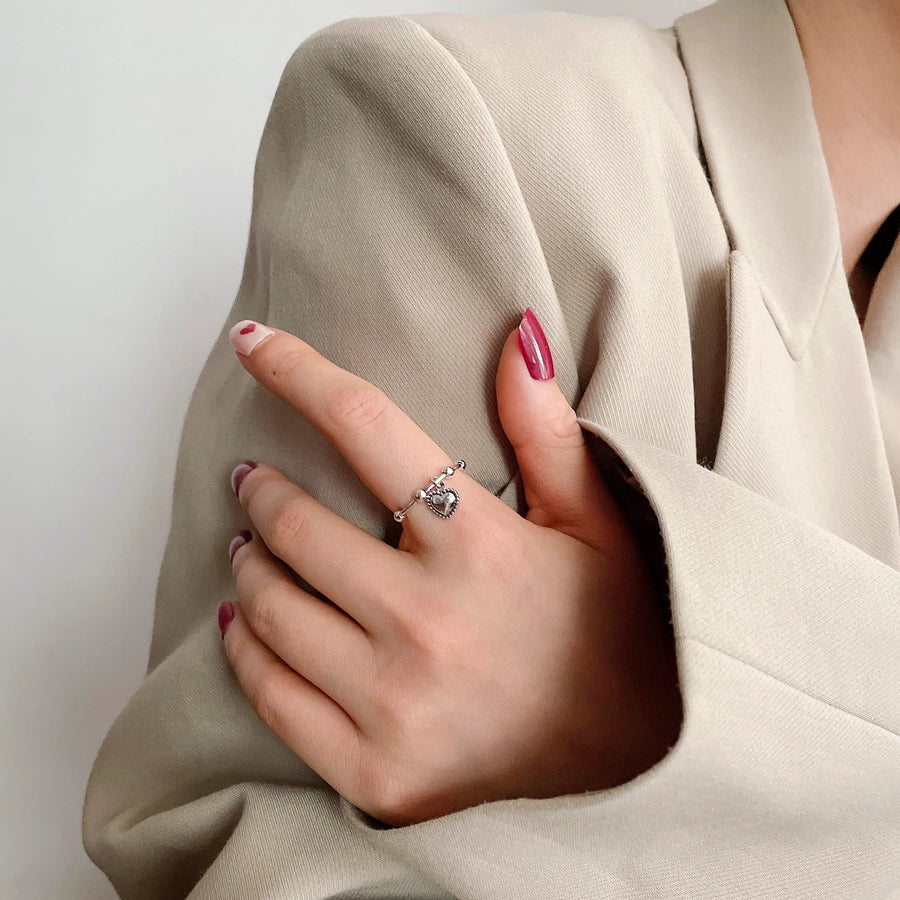 Heart Shape Open Knot Ring