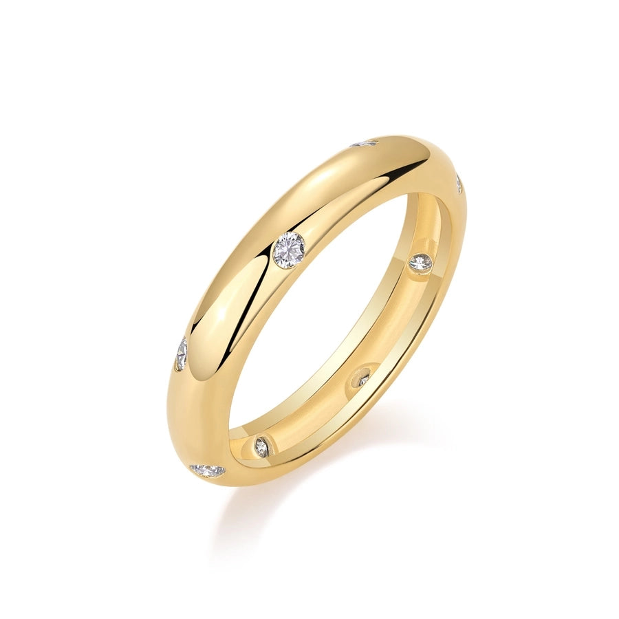Moissanite Geometric Rings