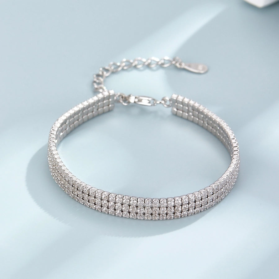 Box Chain Silver Bracelet