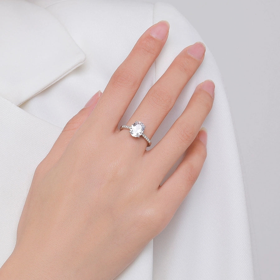 Oval Shape Zircon Ring