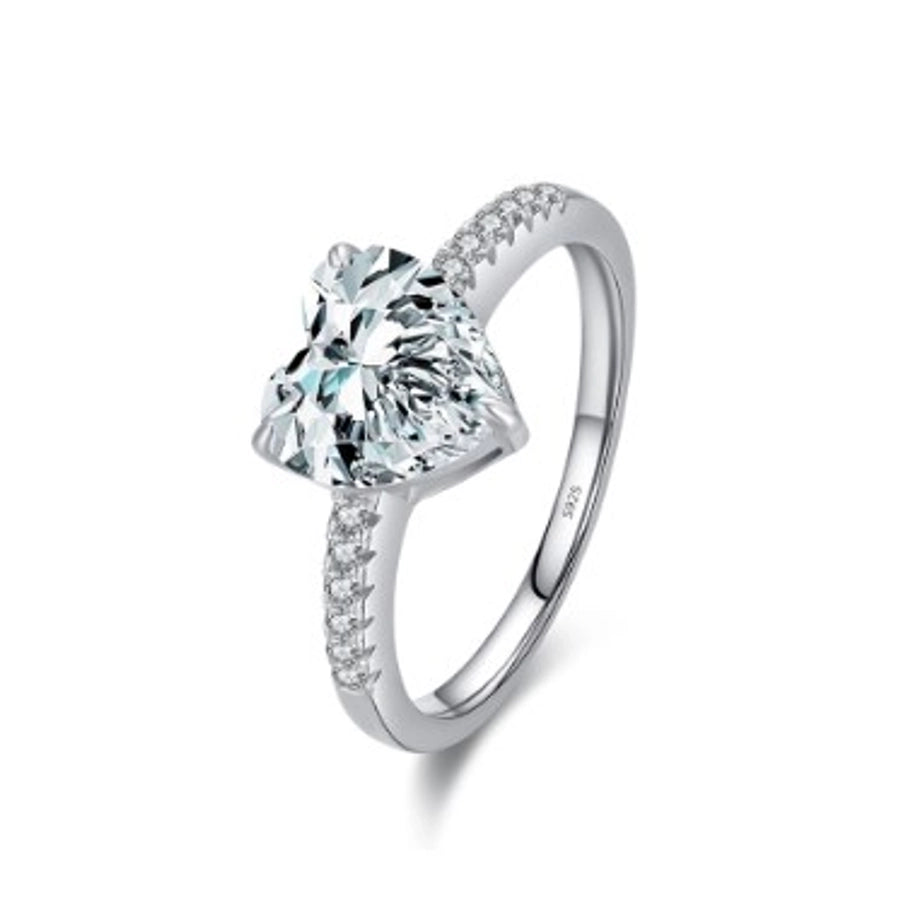 Rhinestone Heart Shape Ring