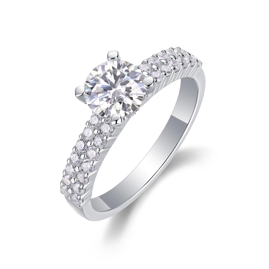 Moissanite Geometric  Rings