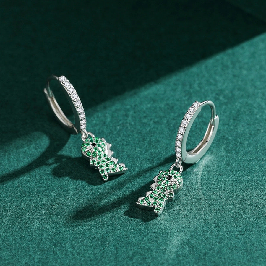 Zircon Dinosaur Earrings
