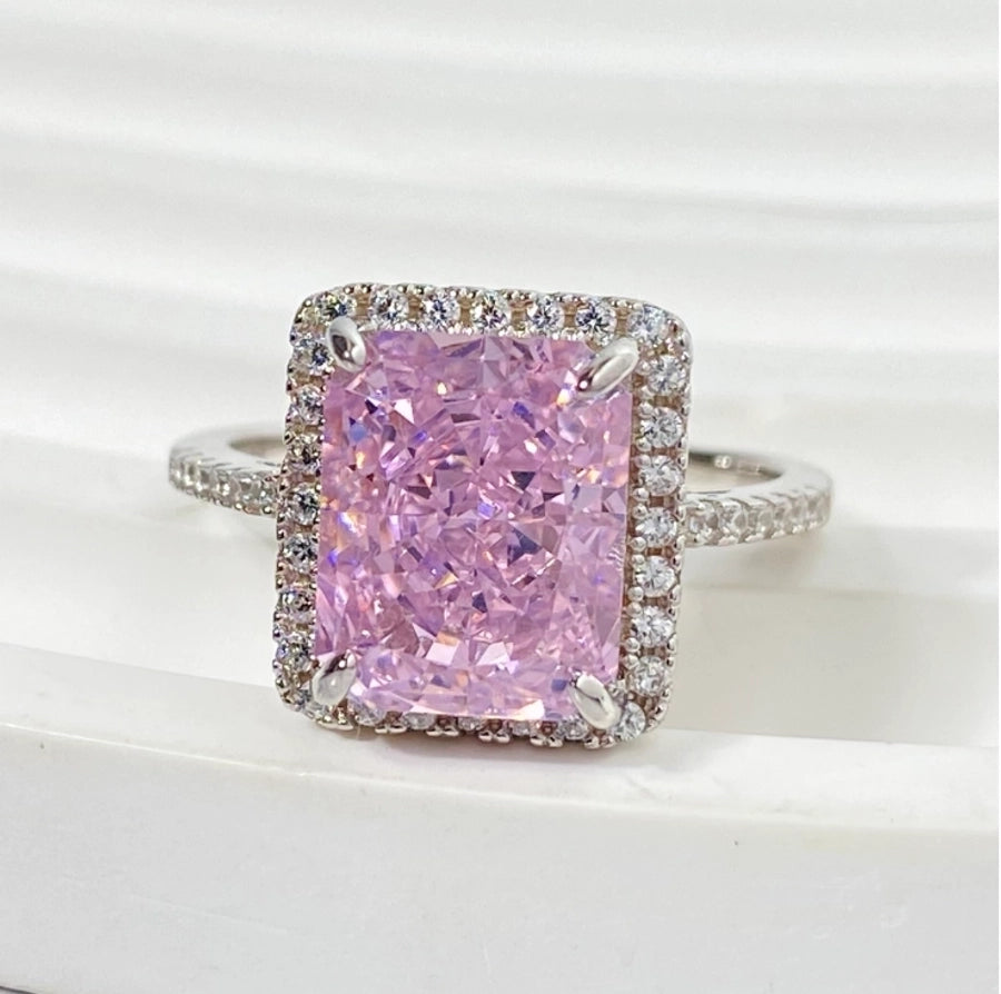 Square Ice Cut Ring