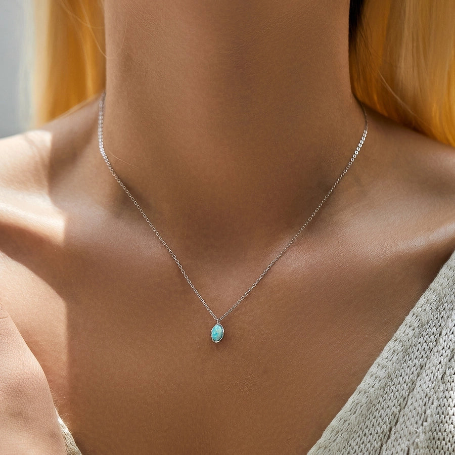 Silver Opal Pendant