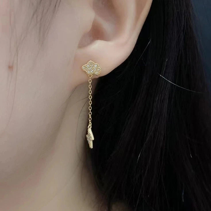 Lightning Zircon Drop Earrings