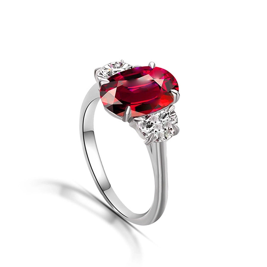 Oval Shape Rhinestone Ring