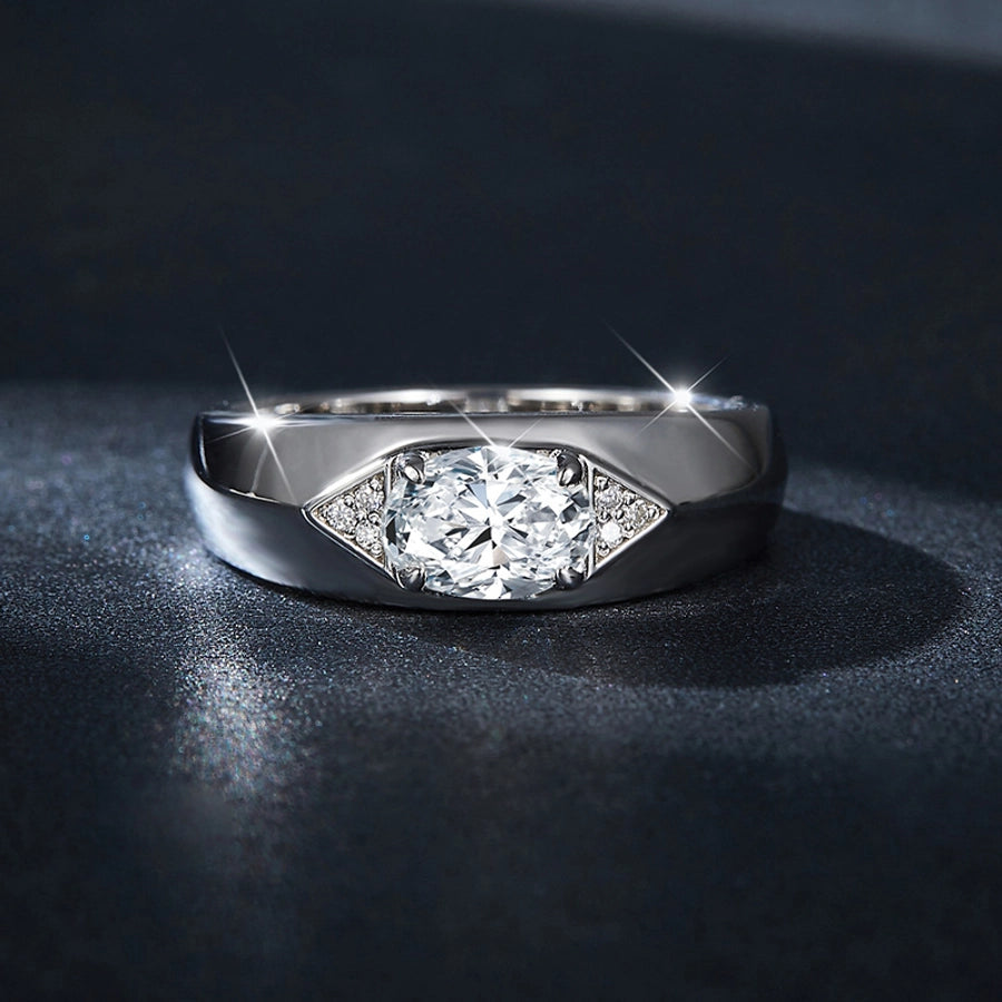 Moissanite Geometric  Rings