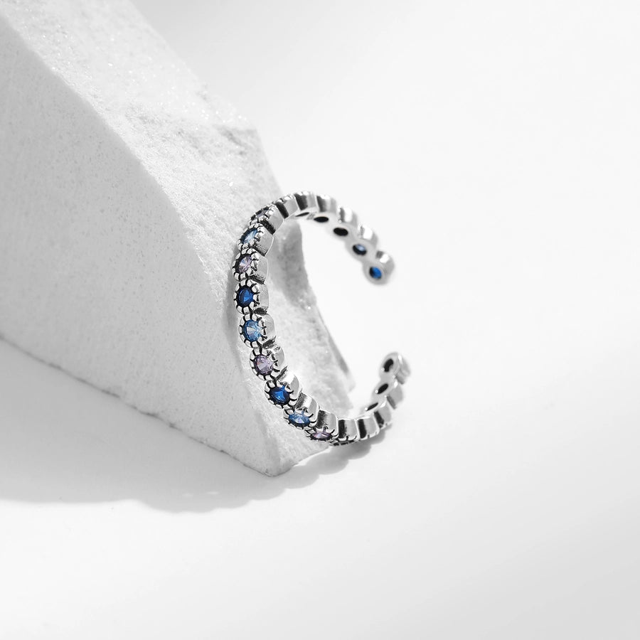 Retro Circle Open Ring